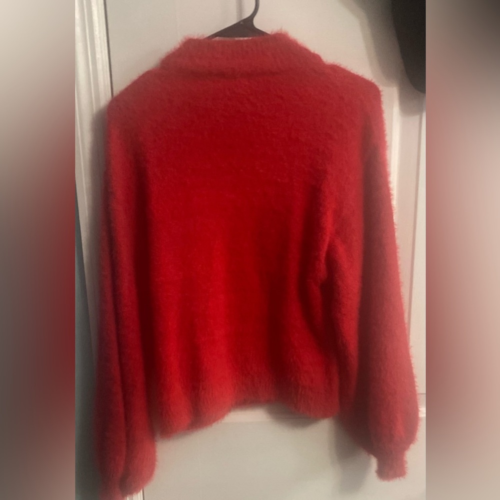 Pink Lily Pink Fuzzy Crewneck Sweater